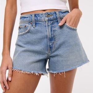 Abercrombie “the 90s relaxed cutoff shorts high rise” Denim Shorts